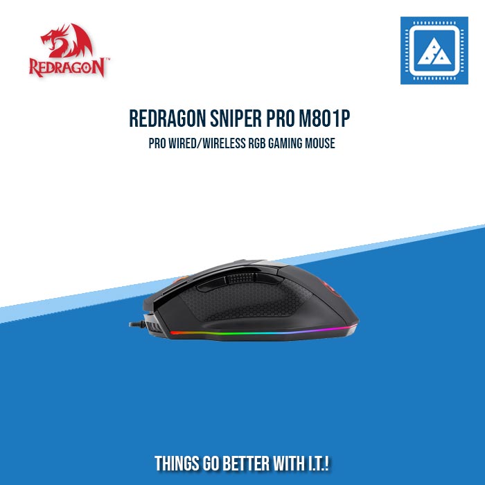 REDRAGON SNIPER PRO M801P WIRED/WIRELESS RGB GAMING MOUSE REDRAGON SNIPER PRO M801P WIRED/WIRELESS RGB GAMING MOUSE